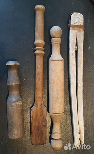 Старинная домашняя деревянная утварь