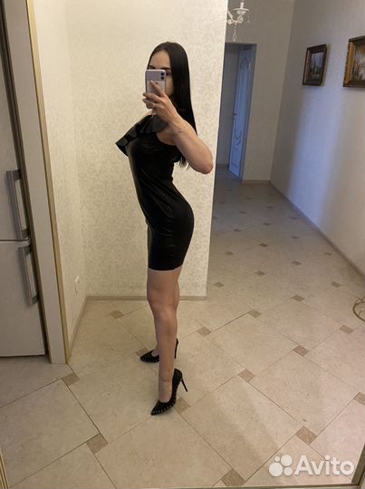 Платье Lime кожзам