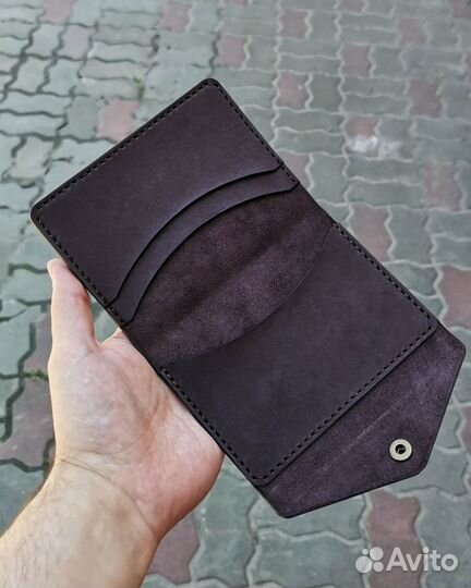 Обложка для охотничьих документов из толстой кожи