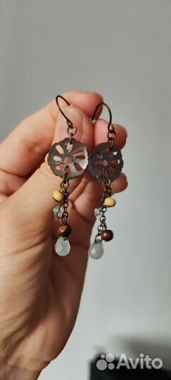Серьги с перламутром