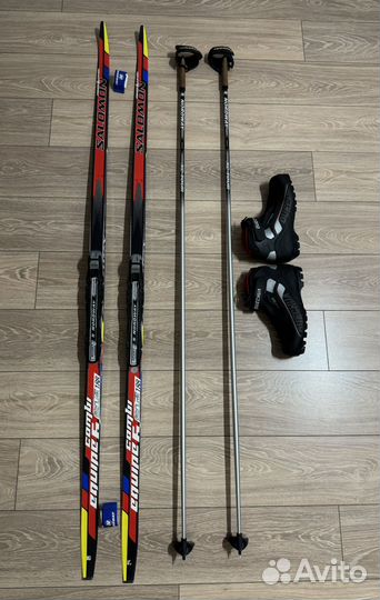 Лыжи беговые salomon equipe combi 6 188 комплект