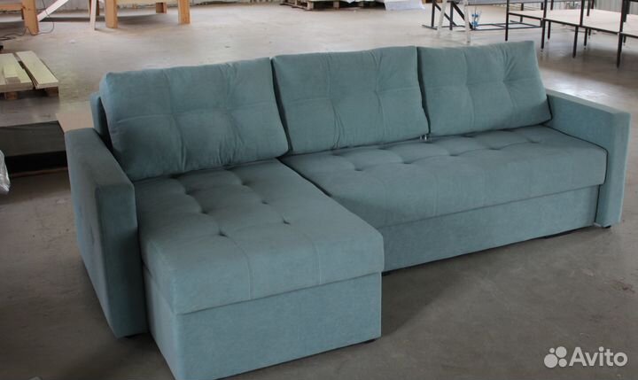 Угловой Диван-Еврокнижка с механизмом Тик-Так