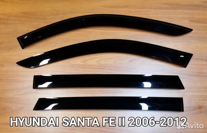 Дефлекторы окон Hyundai Santa FE II 2006-2012