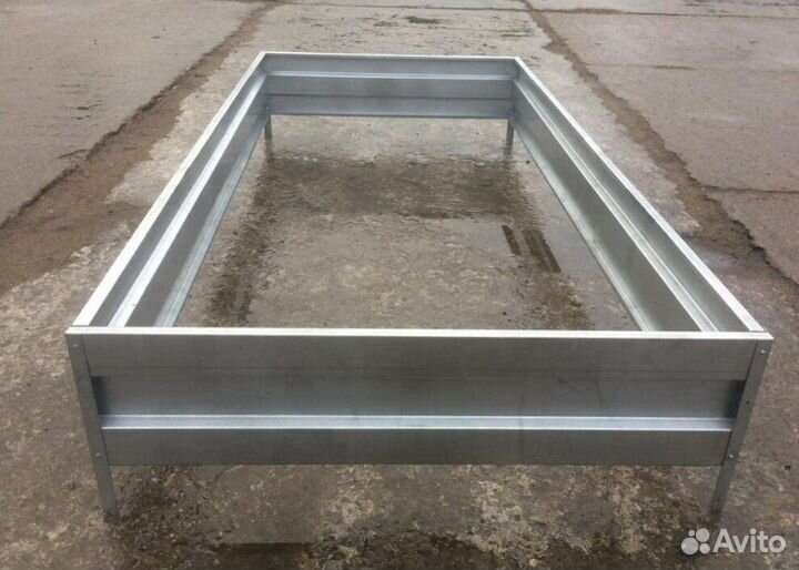 Грядка оцинкованная 1м х 5м х 22см