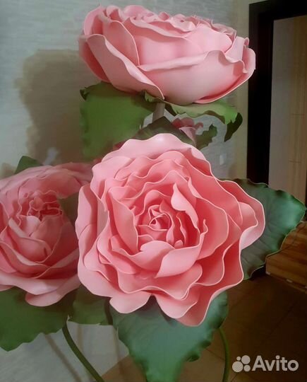 Розы ростовые искусственные 1,90м