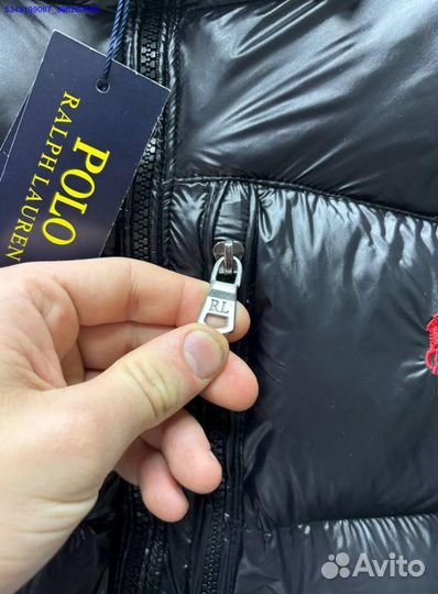 Легкий глянцевый пуховик Polo Ralph Lauren