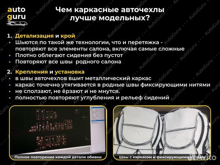 Авточехлы на Kia Rio 4 каркасные