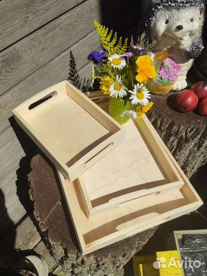 Поднос деревянный