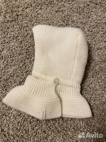 Шапка шлем для новорожденного 36-38 размер