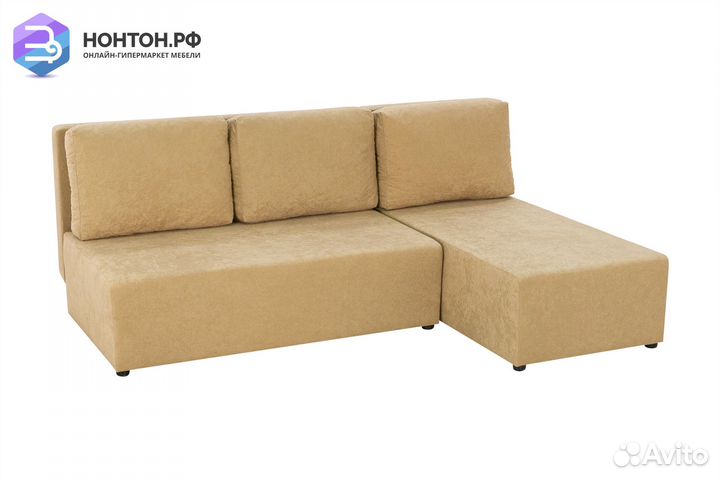 Диван угловой еврокнижка Комо бежевый