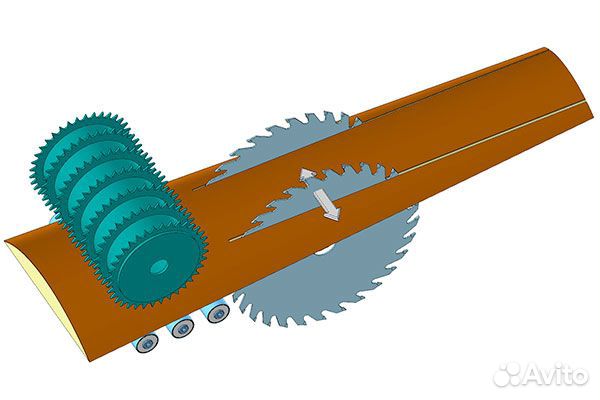 Линия переработки горбыля