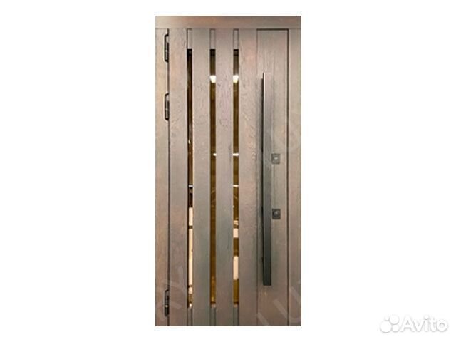 Дизайнерская входная дверь со стеклом