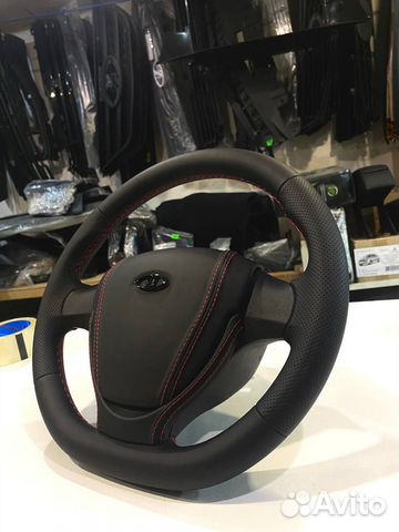 Руль в стиле приора 2 в коже 2114
