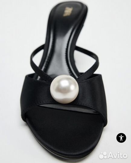 Новые босоножки Zara с бусиной, р.40