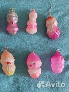 Елочные игрушки СССР советские, винтаж