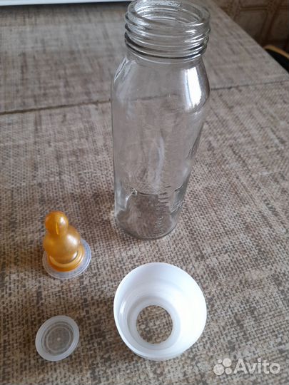 Бутылочка детская для кормления с соской СССР