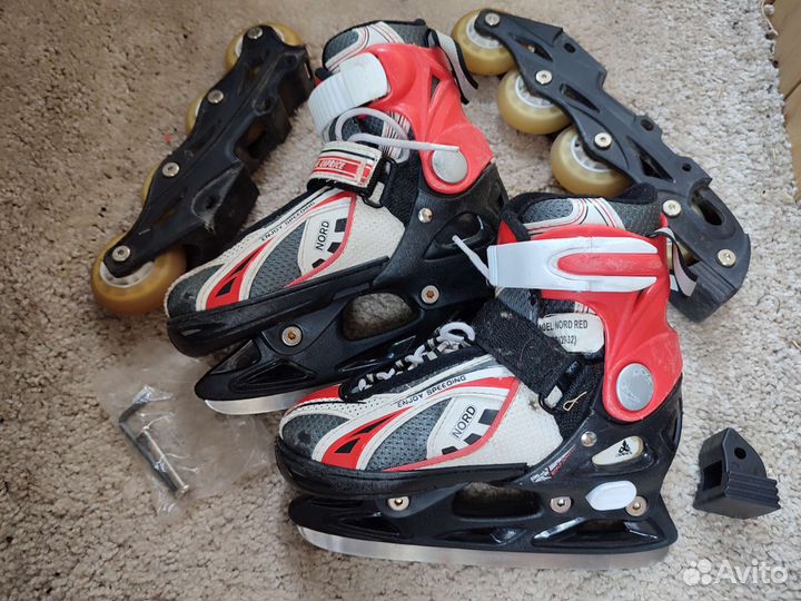 Роликовые коньки детские раздвижные