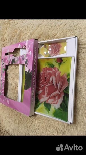 Тарелки стекло времён СССР. Тарелки для торта