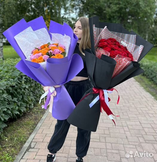 WOW-Букеты из Свежих Роз. Быстрая Доставка