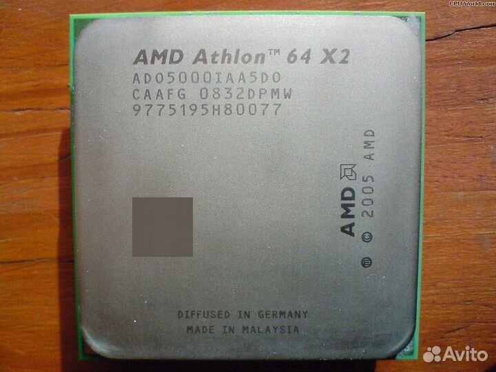 Процессор AMD AM2 athlon 64 x2 5000+ с кулером