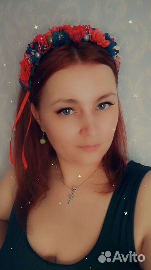 Ободок для волос ручной работы