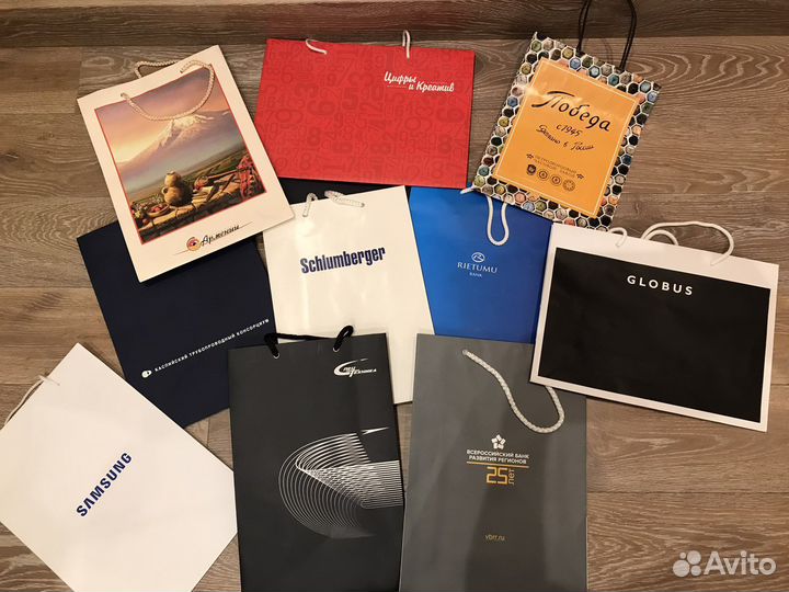 Брендовые пакеты большие мерч коллекция ч.4