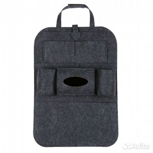 Накидка на сиденье с кармашками ткань