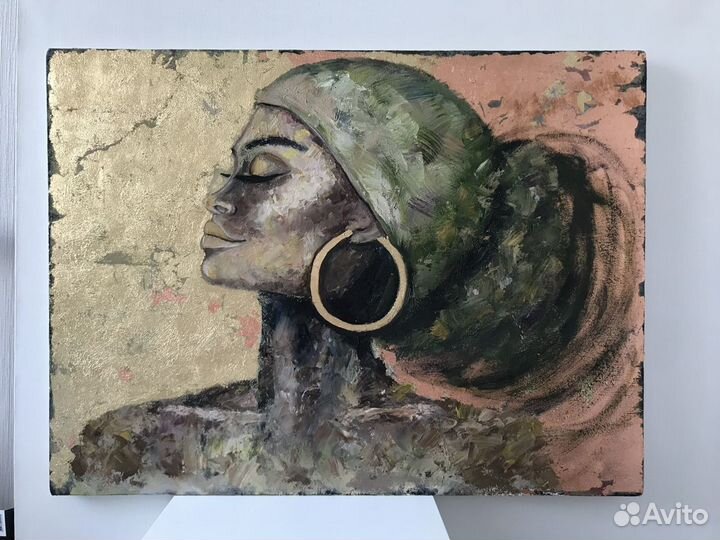 Картина с золочением 80х60