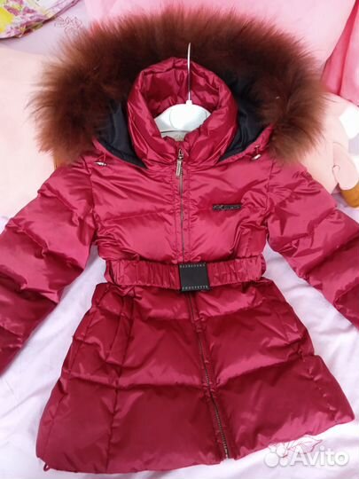 Пуховик для девочки, р.86-92