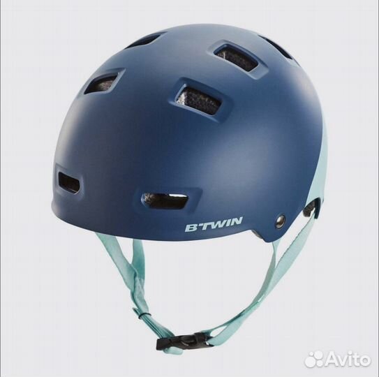 Детский велошлем Teen 520 XS синий btwin