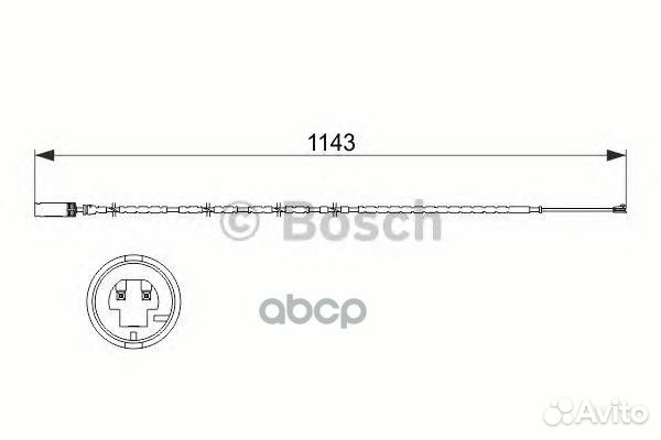 Сигнализатор, износ тормозных колодок 198747351