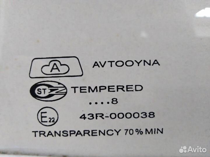 Стекло двери передней правой форточка Daewoo Matiz