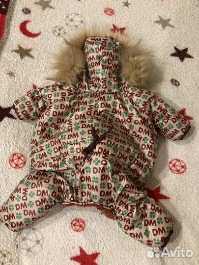 Тёплый комбинезон для собак мелких пород