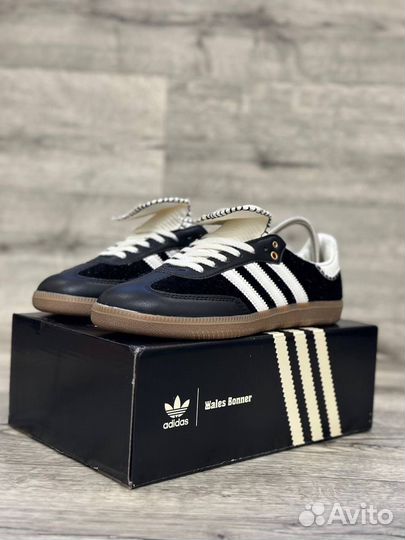 Кроссовки Adidas Samba Wales Bonner Pony Black