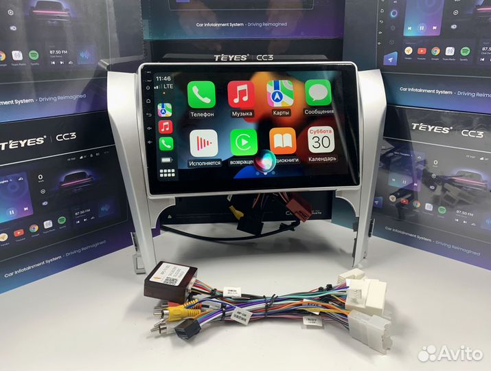Магнитола на андройде Teyes CC3 4/64 для Toyota