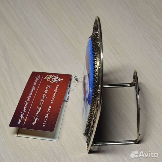 Панно-арка финифть мельхиор