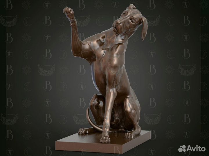 Статуя пса дог 120 см