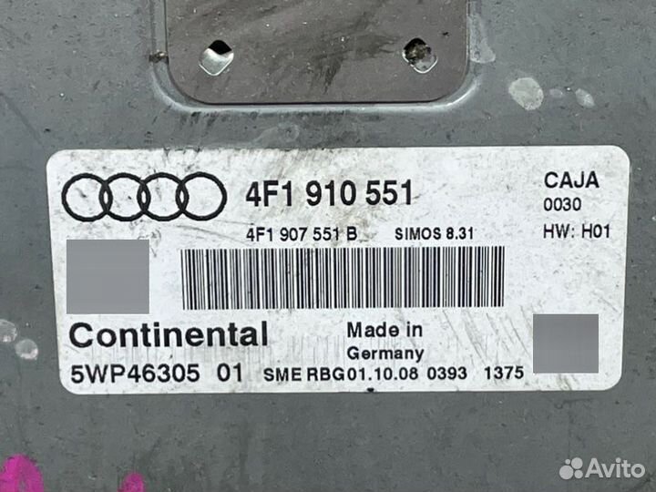 Эбу двигателя Audi A6 C6 3.0T CAJ