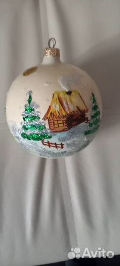 Шар на елку стекло