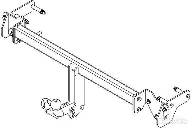 Фаркоп chevrolet spark (2011) (AvtoS CV 10)