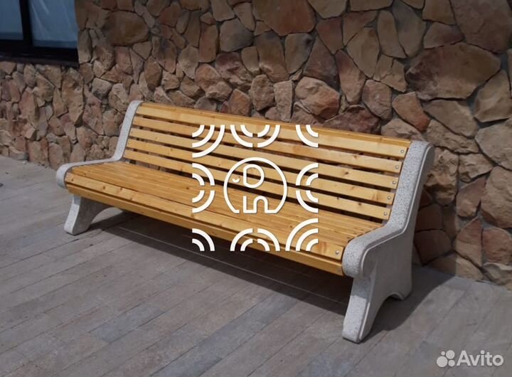 Лавочки из бетона Классик производства слон декор