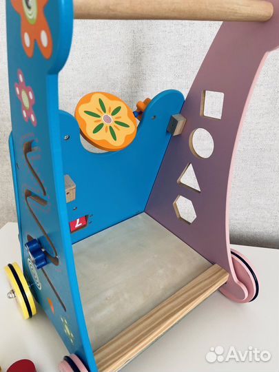 Каталка ходунки из дерева новая