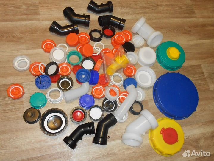 Крышки, пробки, переходники, слив - для еврокубов