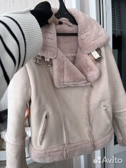 Дубленка авиатор женская