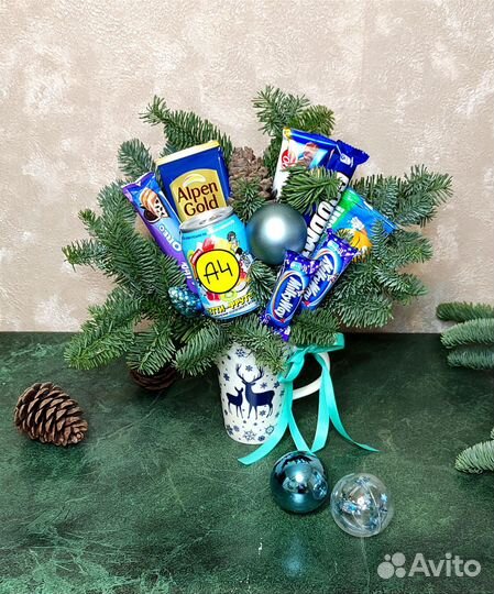 Букет из конфет,Шоколадные, ореховые, ягодные