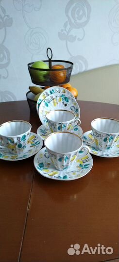 Чайные чашки с блюдцем лфз