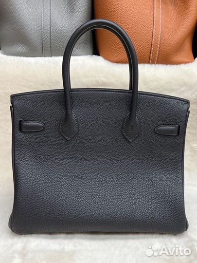 Сумка Hermes Birkin 30 черная togo