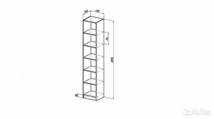 Стеллаж Либерти 4