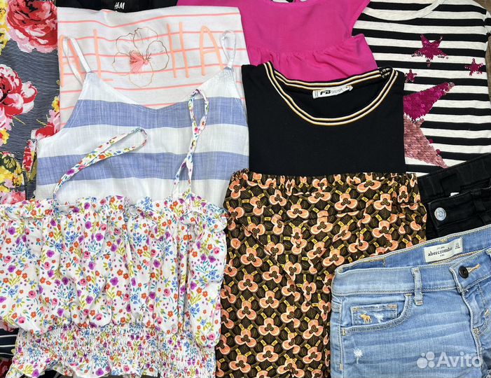 Пакет фирменных летних вещей для девочки 152-158