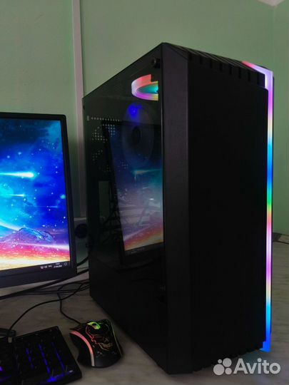 Игровой 6ядер, 16озу, ssd, hdd, rx470, моник144hz